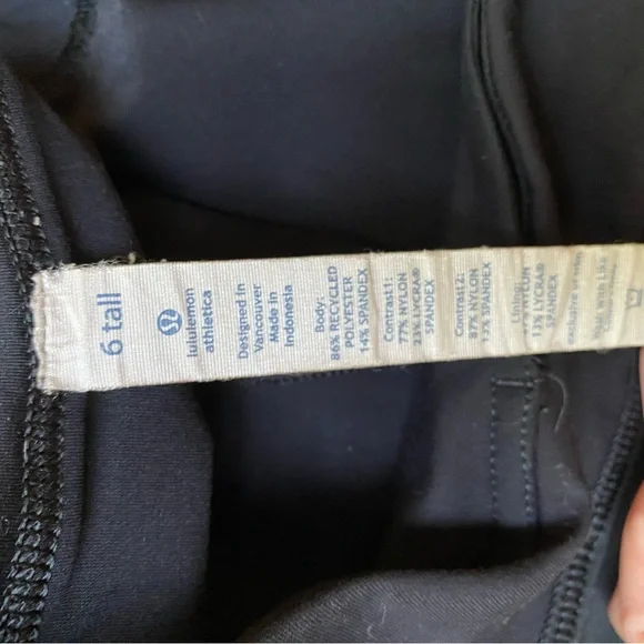 lululemon athletica pace setter Black Ruffle Mini Skirt/Skort 6tall - Picture 7 of 8